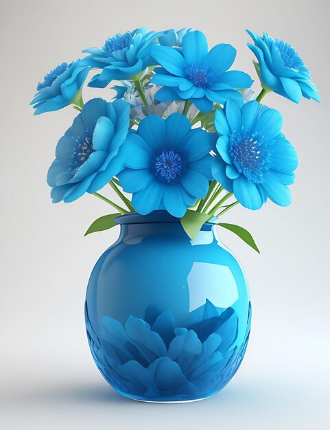 3d Vase Flower Ai Génératif