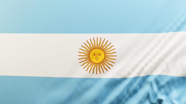 4k haute résolution Argentine drapeau fond d'écran rendu 3D réaliste 164