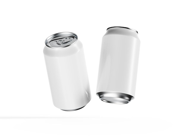 500ml 250ml 330ml Energy Drink Soda Beer Can 3D Render