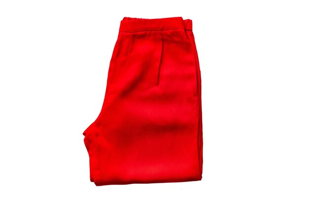 Photo 6095 pantalons rouges isolés sur un fond transparent