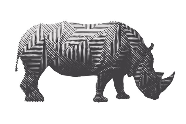 7470 Un éléphant gris isolé sur un fond transparent