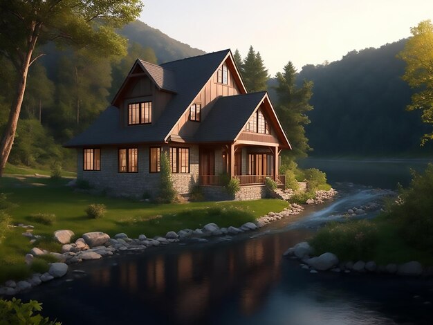 A_beautiful_home_design_beside_river_1