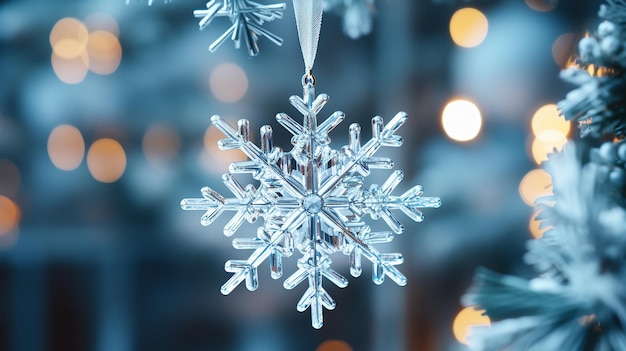 A_closeup_shot_of_a_delicate_glass_snowflake_ornament