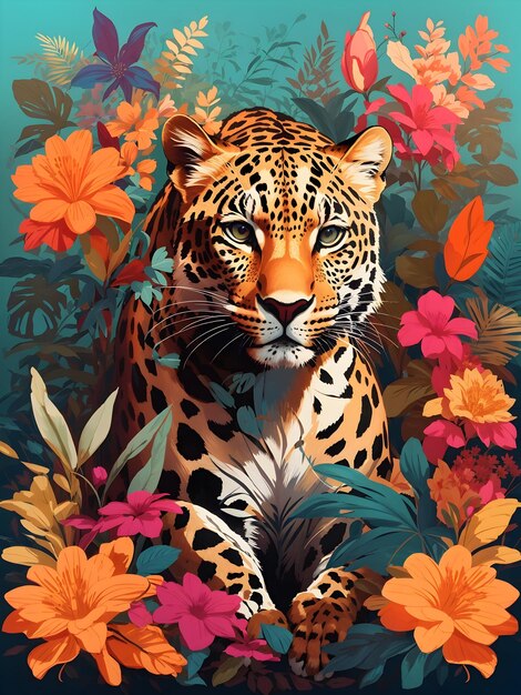 A_generative_AI_illustration_of_a_leopard_in