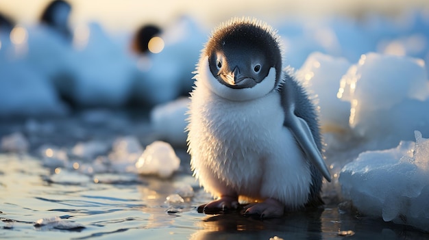 Photo _a_single_adlie_penguin_waddling_on_an_ice_floe_mediu