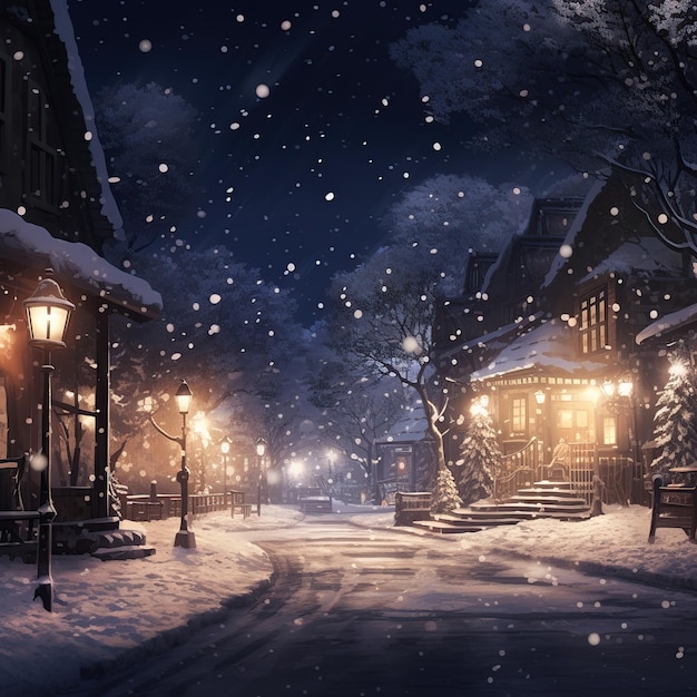 A_Snowing_Background
