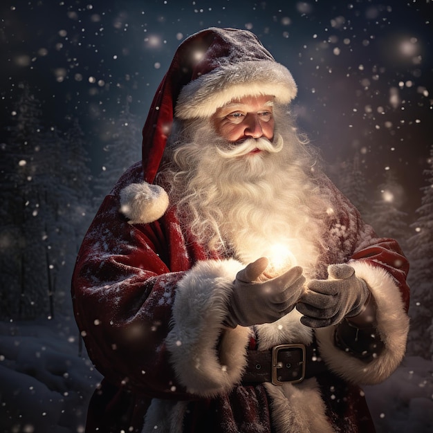 A_snowy_background_with_Santa_Claus_With