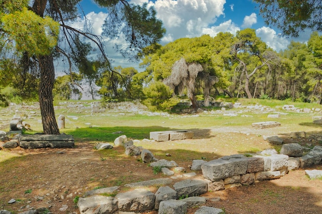 Abaton d'Epidaure au sanctuaire en Grèce