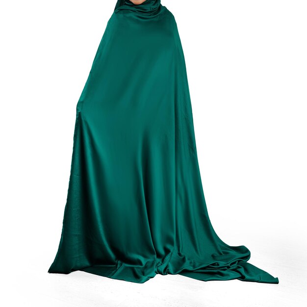 Abaya musulmane solide pour femmes, grande taille, robe de prière OnePiece islamique Hijab Thobe à capuche isolée