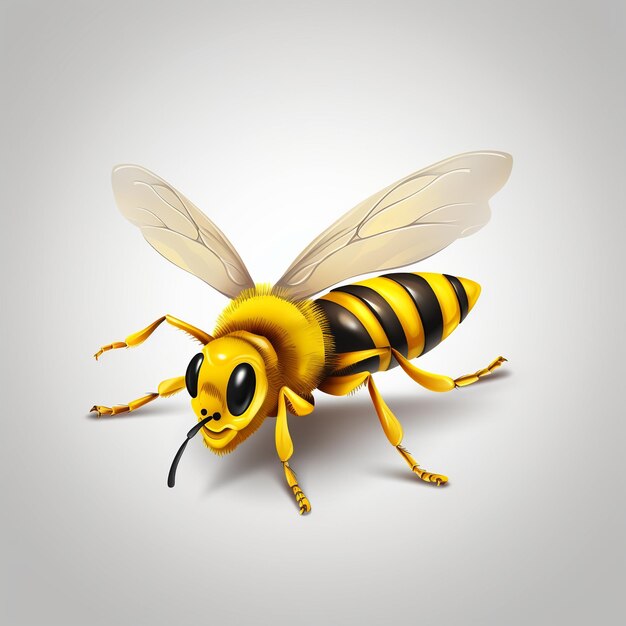 Une abeille de dessin animé 3D