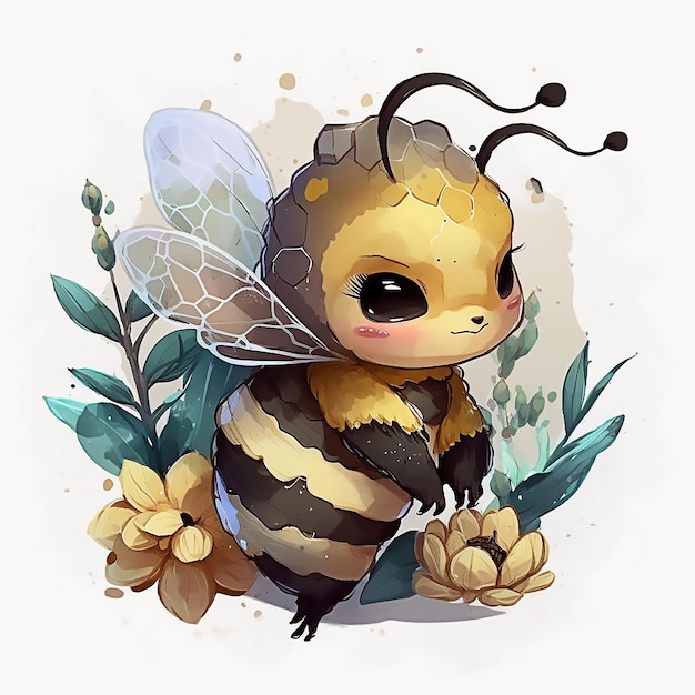 Abeille mignonne Kawaii