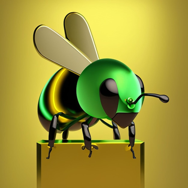 Une abeille s'assoit sur une fleur et recueille du nectar. Vue rapprochée d'un insecte en travail.