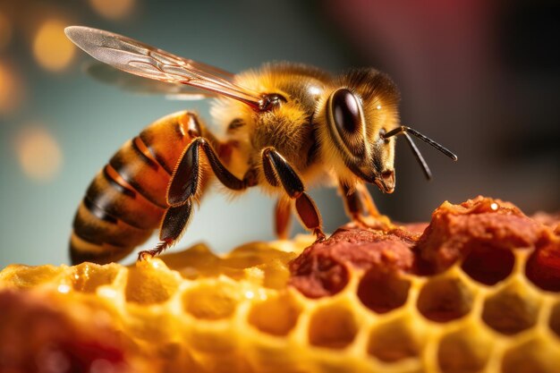 Les abeilles et la production de miel de près