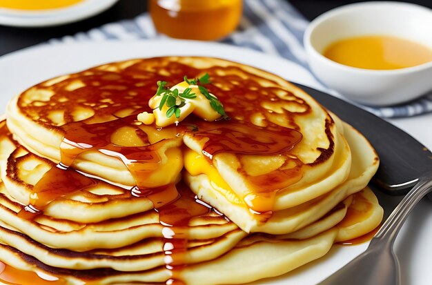 Absolute_Reality_v16_cheese_on_pancake_with_honey_1jpg