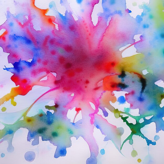 L'abstraction aquarelle une oeuvre d'art 3d illustration