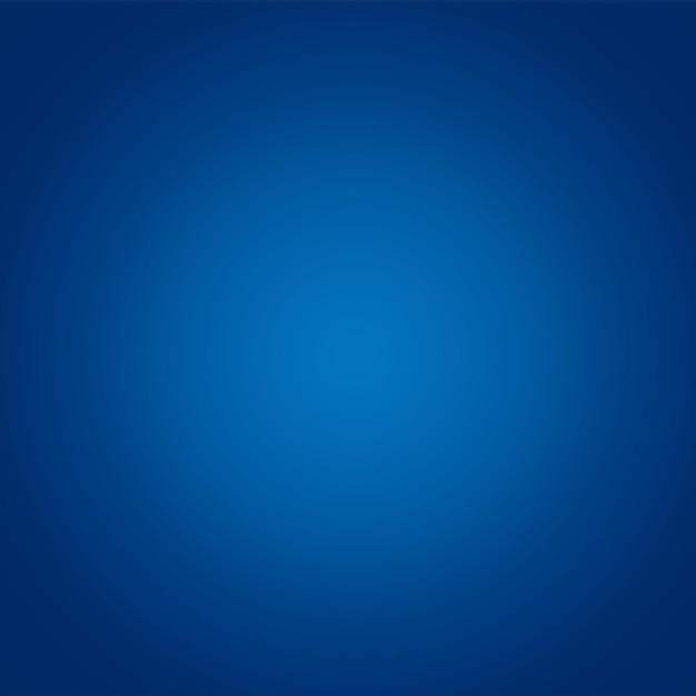 Abstraction de luxe gradient bleu fond lisse bleu foncé avec bannière de studio de vignette noire