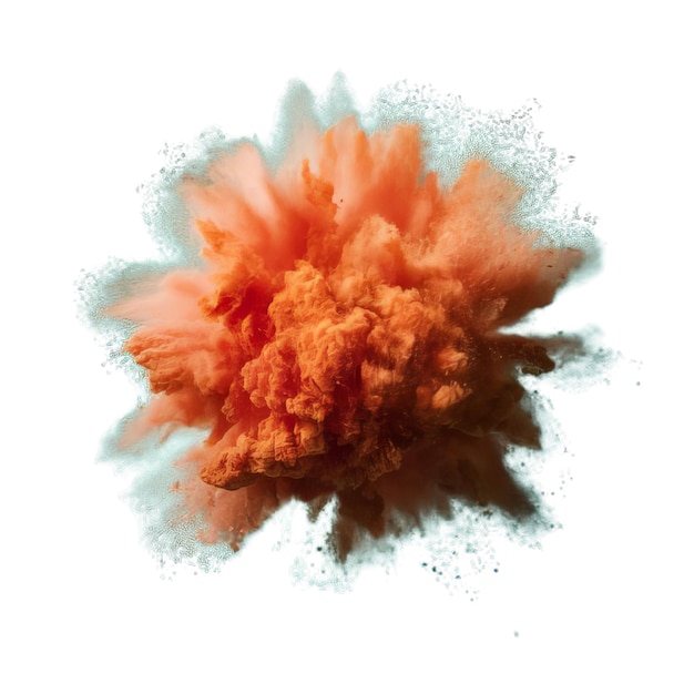 Photo abstraction de la poudre éclaboussée sur fond explosion de poudre colorée sur fond blanc nuage coloré c
