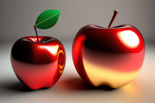 Abstrait 3D de la pomme