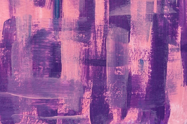 Abstrait acrylique rose violet Texture de peinture futuriste mixte Art de ligne psychédélique