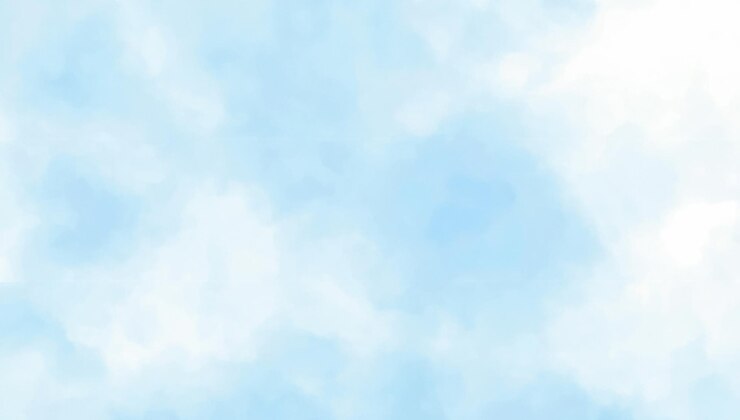 Abstrait d'aquarelle de ciel bleu à l'arrière-plan avec un paysage nuageux