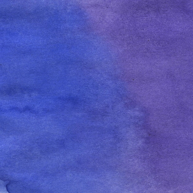 Abstrait aquarelle dessiné à la main bleu et violet