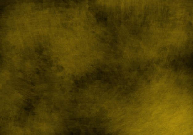 Abstrait Aquarelle jaune sur fond noir