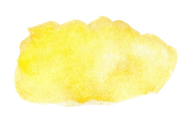 Photo abstrait aquarelle jaune spot aquarelle pour l'espace de copie de texte