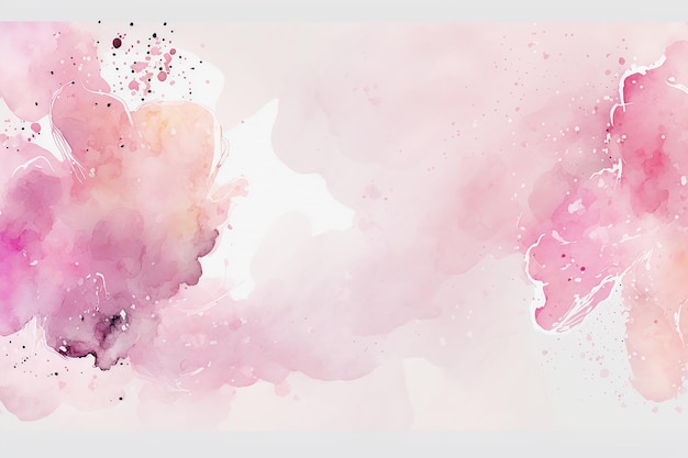 Abstrait aquarelle magenta