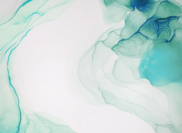 Abstrait art contemporain fluide couleurs d'encre alcool translucide carte de marbre présentation flyer carte d'invitation décoration tendre isolé sur fond blanc