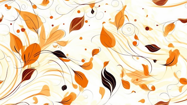 Abstrait d'automne avec des lignes et des textures organiques