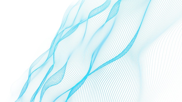 Abstrait blanc bleu technologie arrière-plan Grille 3d Cyber technologie Tech réseau filaire futuriste Intelligence artificielle Cyber sécurité arrière-plan motion graphics