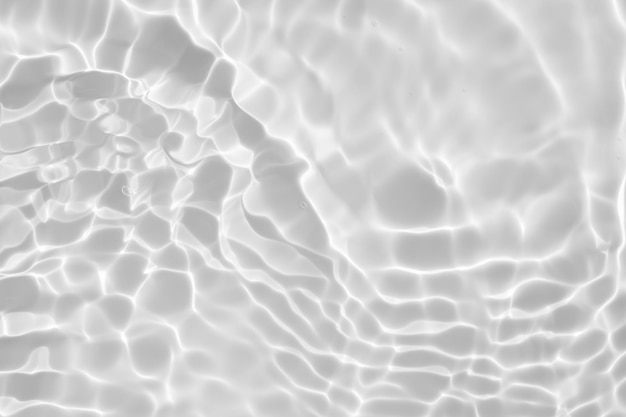 Abstrait blanc transparent ombre d'eau texture de surface fond ondulé naturel