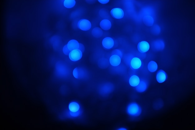 Abstrait bleu bokeh.