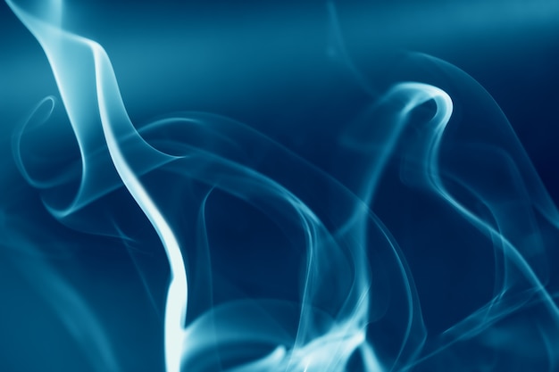 Abstrait bleu avec de la fumée