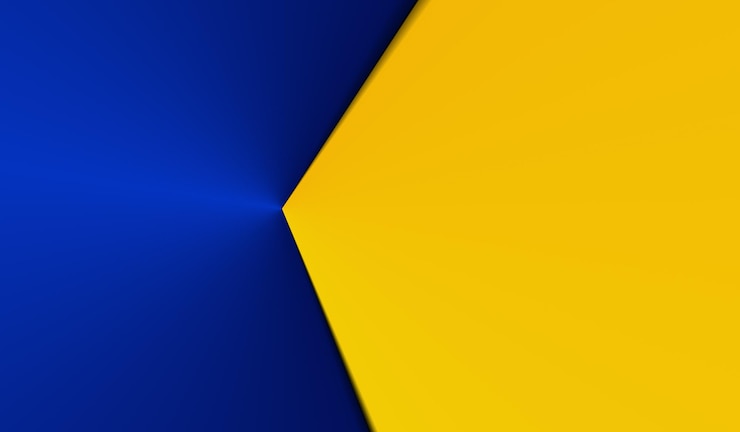 Photo abstrait bleu jaune