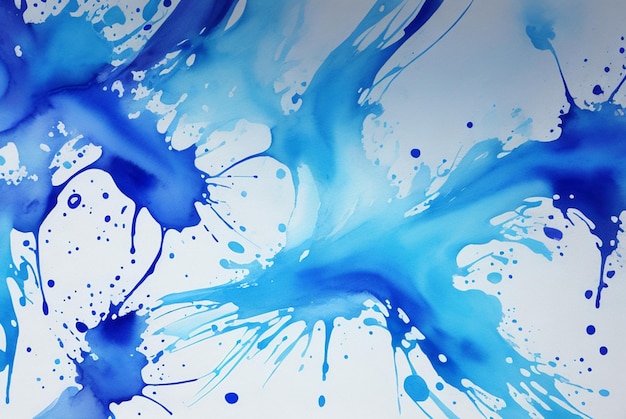 Abstrait bleu splash aquarelle
