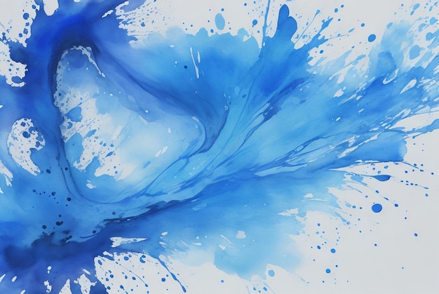Abstrait bleu splash aquarelle