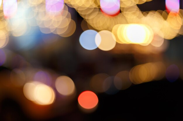 Abstrait bokeh circulaire de Christmaslight