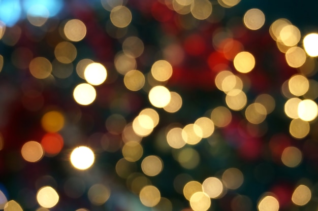 Abstrait bokeh circulaire de Christmaslight