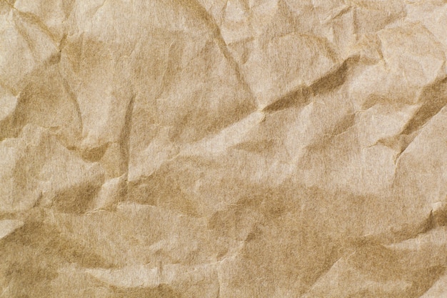 Abstrait brun recycler le papier froissé pour le fond.