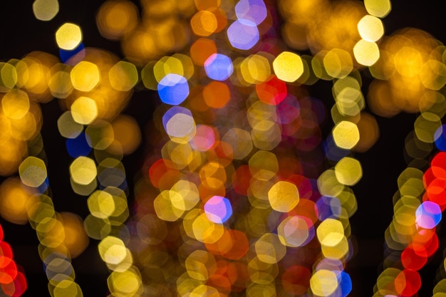 Abstrait circulaire de Noël bokeh. photo de haute qualité