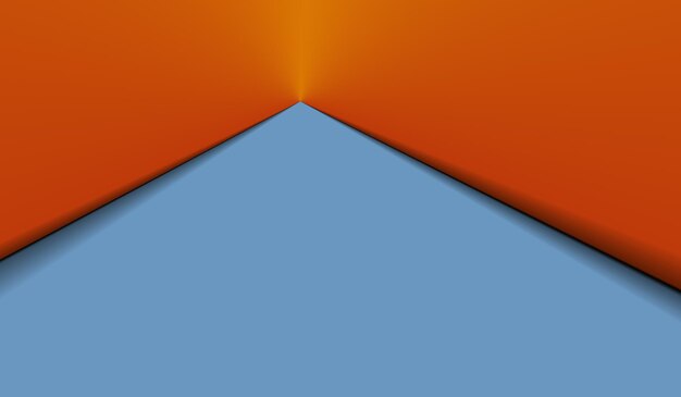 Abstrait de la couche de papier bleu orange