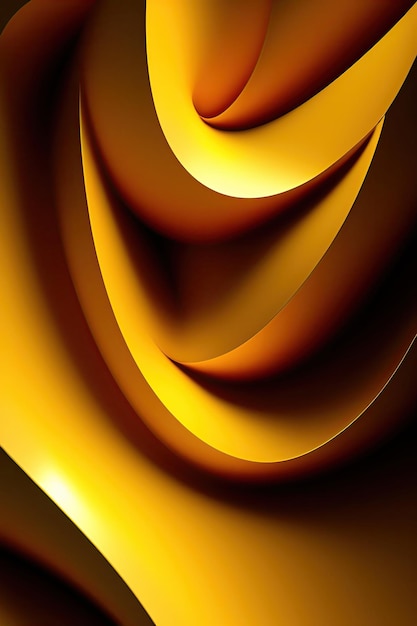 Abstrait doré 3D