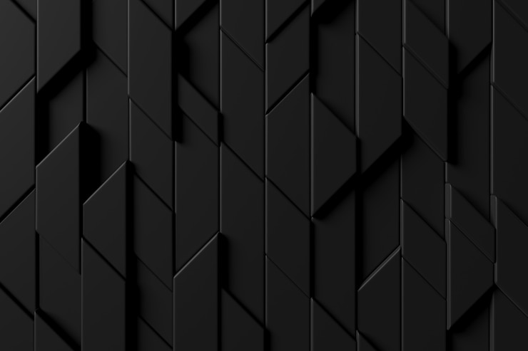 Abstrait du mur de carreaux moderne. Rendu 3D.