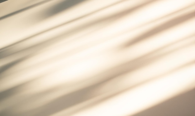 Abstrait Fond d'ombre Couvre-plan Blanc clair de la fenêtre sur le mur brun Fond de sol Lumière du soleil