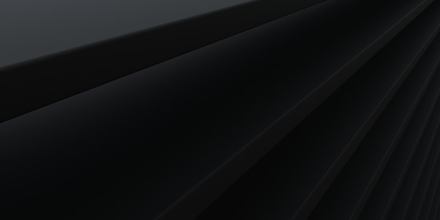 Abstrait de forme noire foncée avec un design moderne minimaliste haute résolution pour les présentations professionnelles rendu 3d