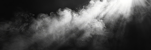Abstrait Fume blanche sur fond noir