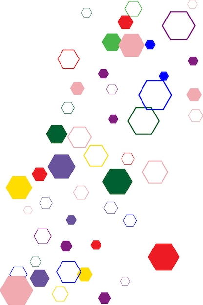 Abstrait avec hexagonxA coloré