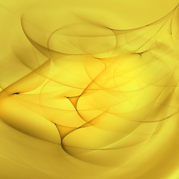 Abstrait jaune avec des lignes douces