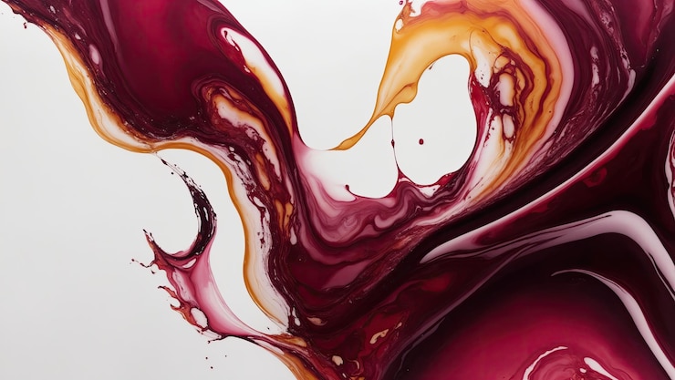 Photo abstrait maroon art fluide de luxe naturel peinture à l'encre à l'alcool arrière-plan